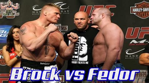 fedor vs brock lesnar